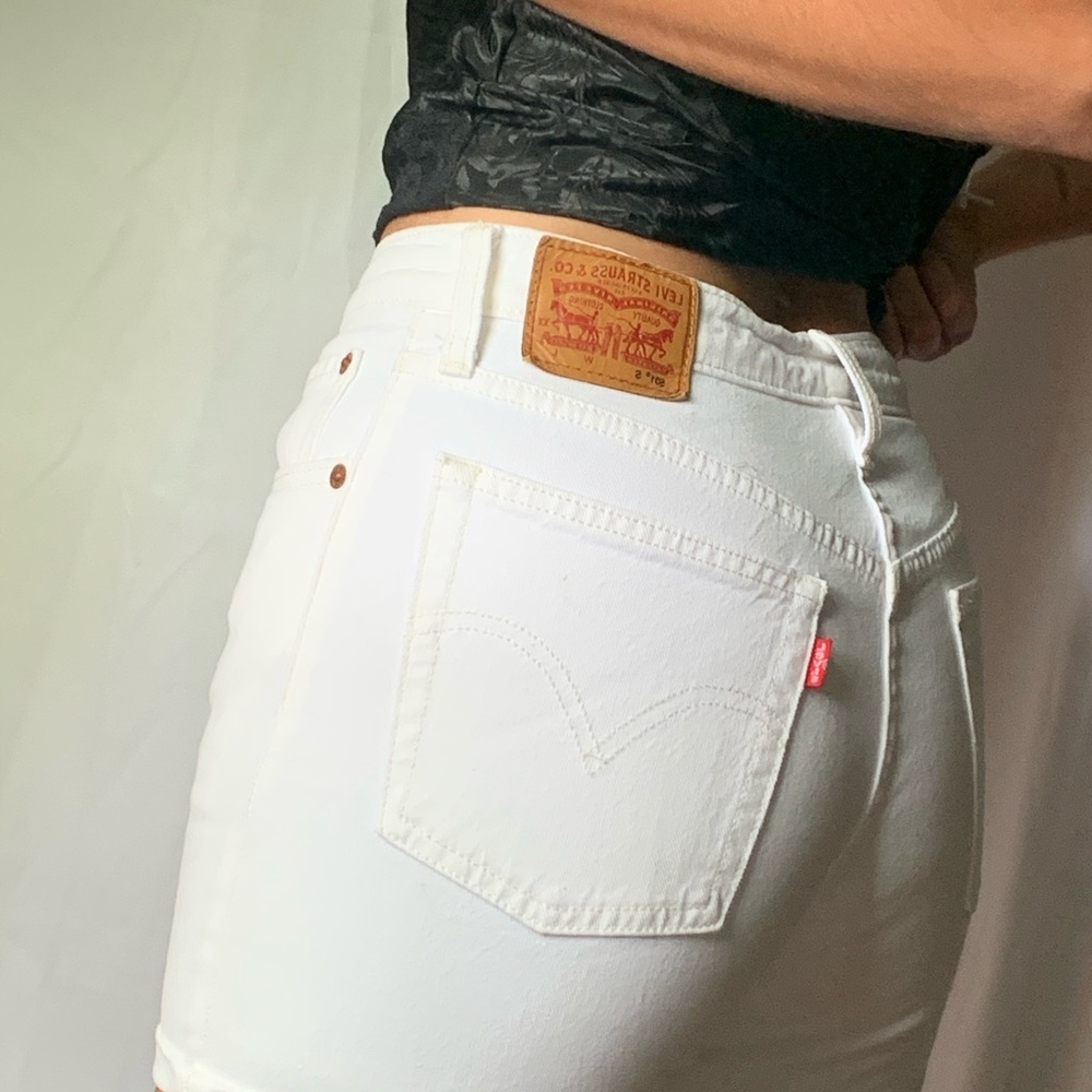 Levi’s Mid length denim shorts